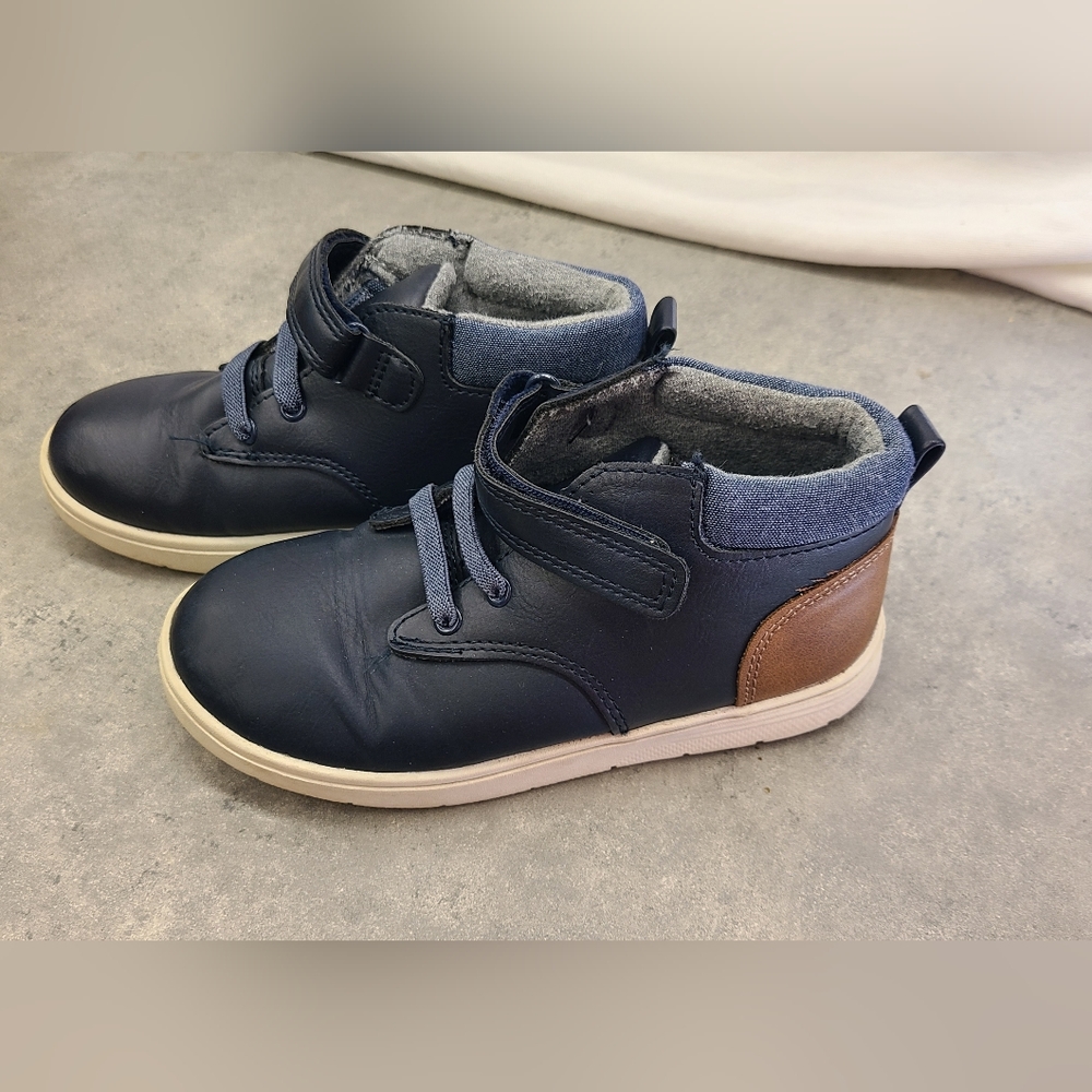 Cat & Jack Toddler Boys' Navy Blue Mason Hook & Loop Sneakers Shoes Size 12
